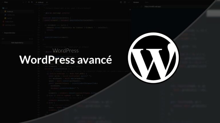 Passez au niveau supérieur avec WordPress.